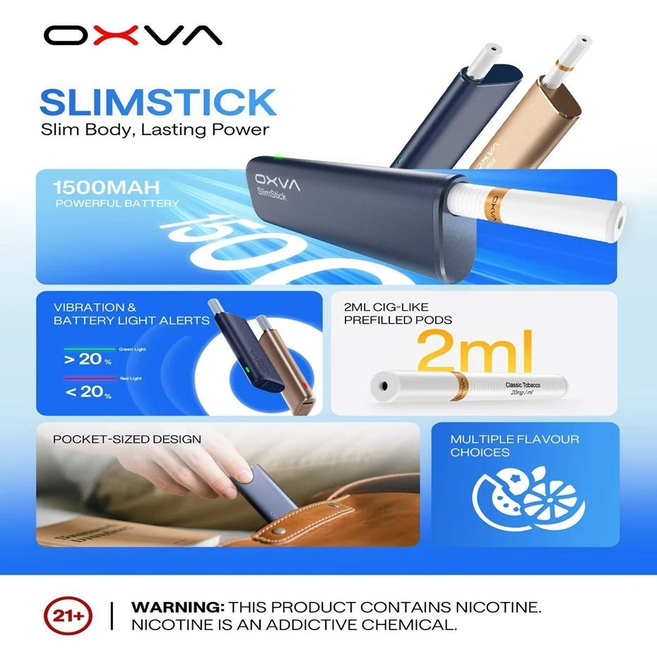 OXVA SLIMSTICK 預注油加熱棒電子煙拋棄式