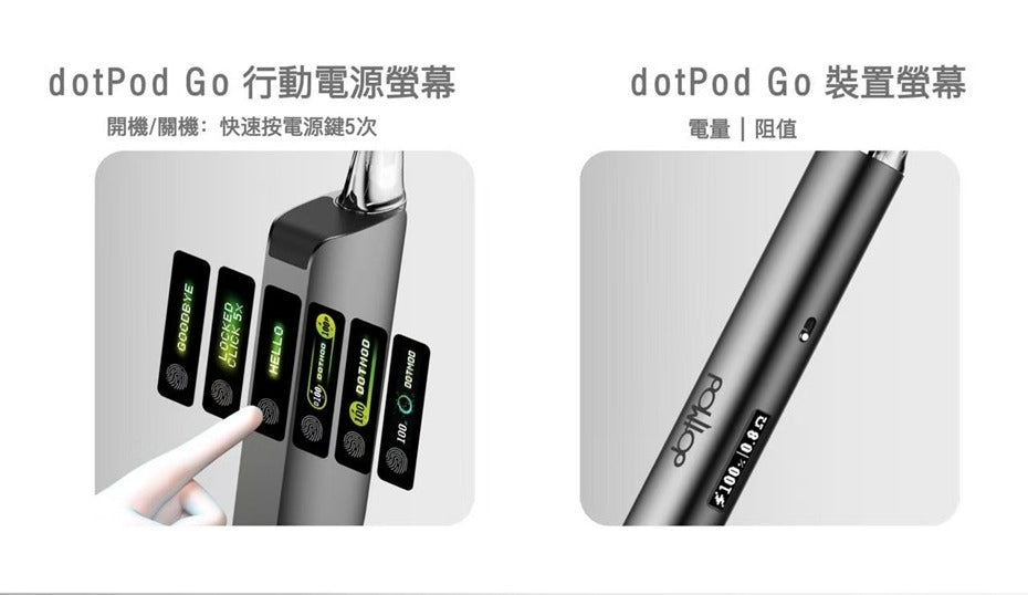 dotPod Go kit 佩特里 注油主機 電力自由，風格隨行
